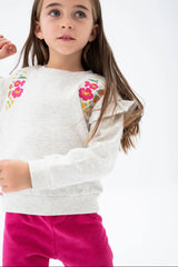 Boboli sweatshirt 227146-7359 color gray