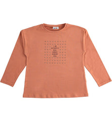 iDO 45681-2042 Blouse for girls, brick color