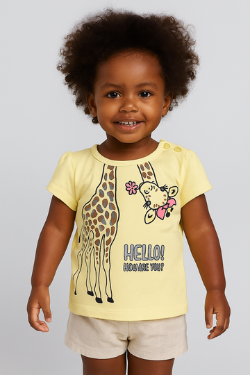 Hello Girls' Yellow Blouse Barmy Kids 1130-3625-50