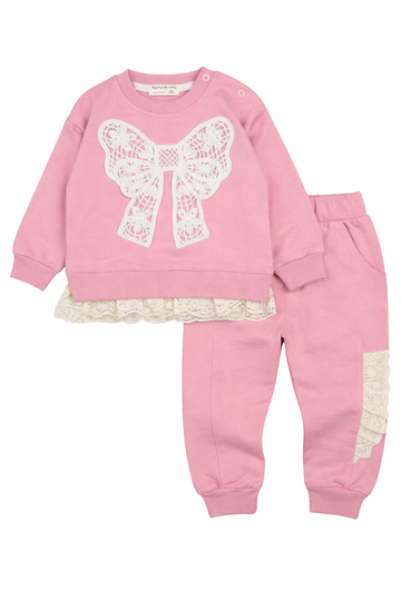 Dres dziewczęcy pudrowy róż Murat Baby 10332-26326
