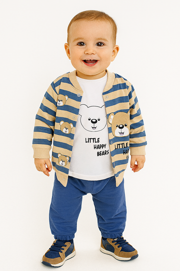 Boy's blue Teddy Bear tracksuit Baby Hey 106-16725-35