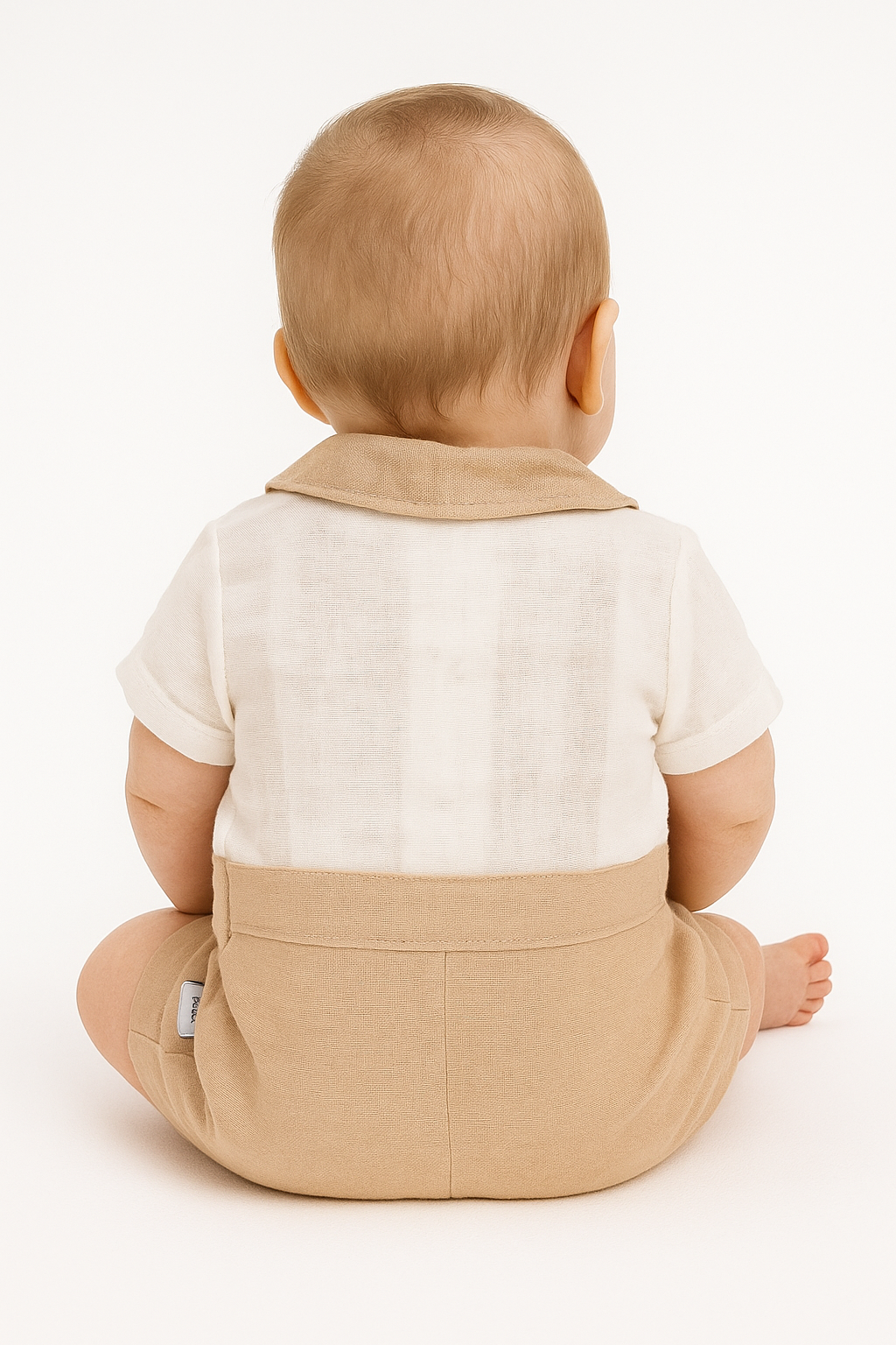 Beige boy's romper Ersin baby 1104-5625-1