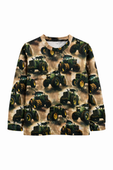 Bluzka traktor druk cyfrowy chłopięca beż Amir 1220-30126-1