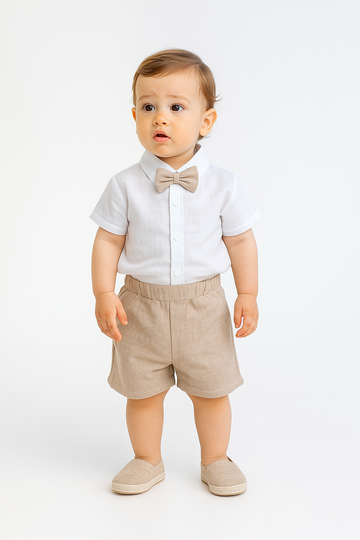 Boy's formal suit beige Ilgin 1253-5625-1