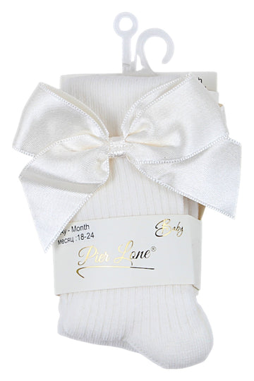 Girls' cotton tights cream Pier Lone 1419-81025