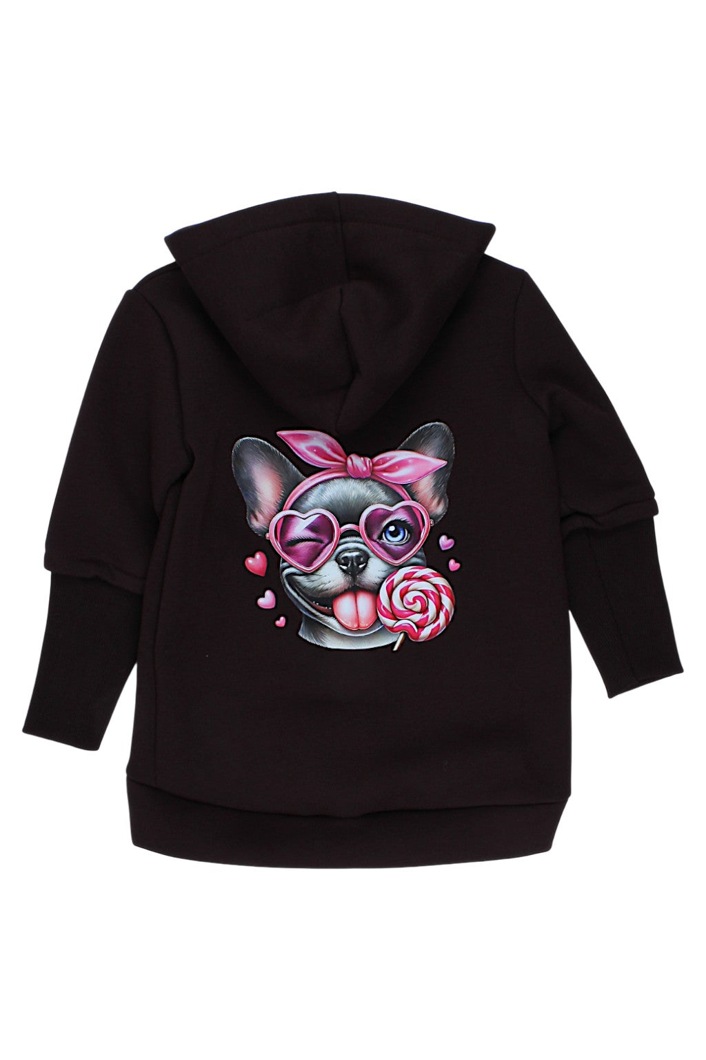 Girls' chocolate insulated jacket-sweatshirt Matyszczak 1425-26925