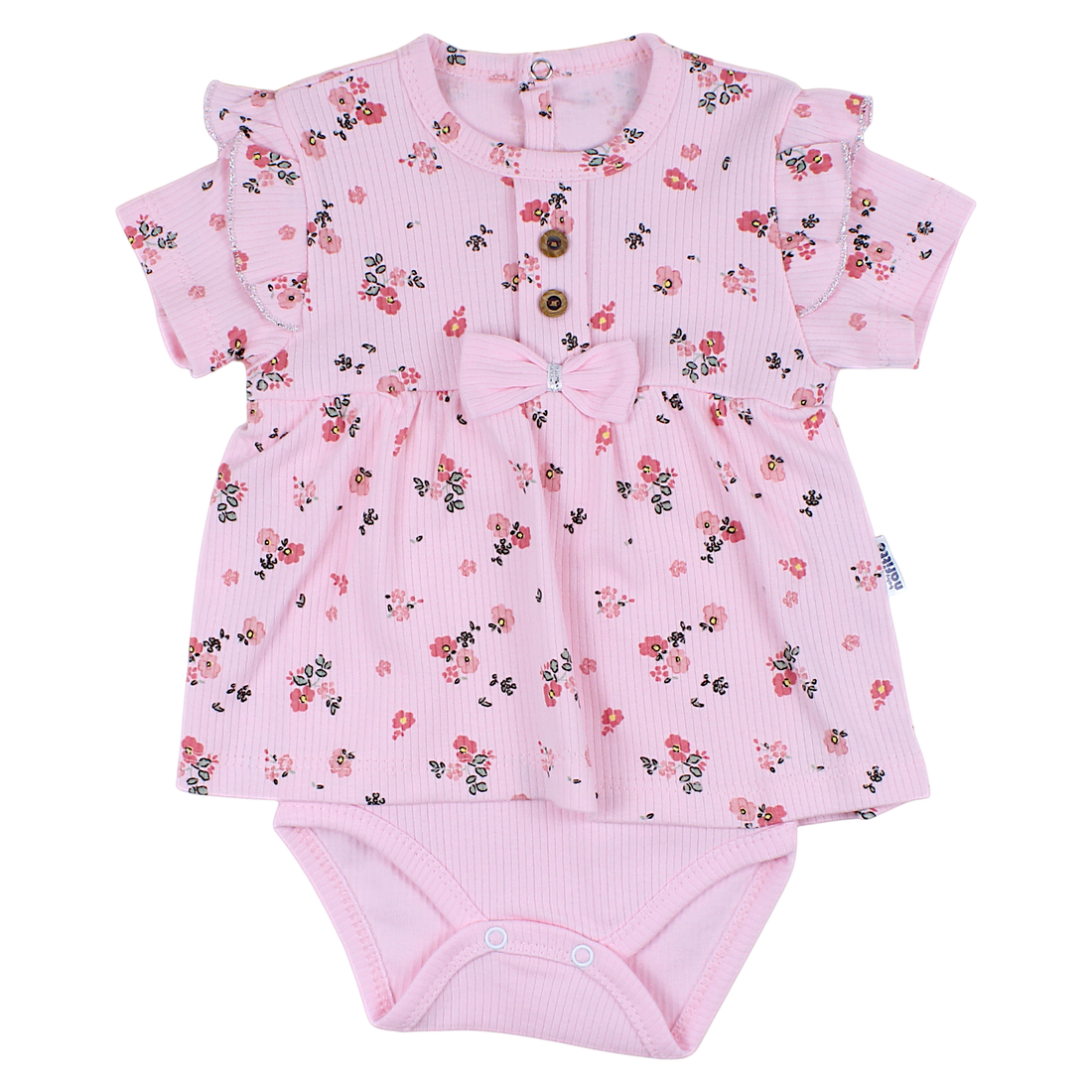 Girl's pink dress-body Nafitto 1445-16525-40