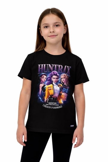 Koszulka dziewczęca czarna Gefri 1620-30126