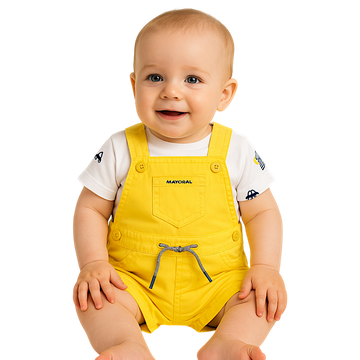 Boy's set with shorts Mayoral 1681-86 yellow