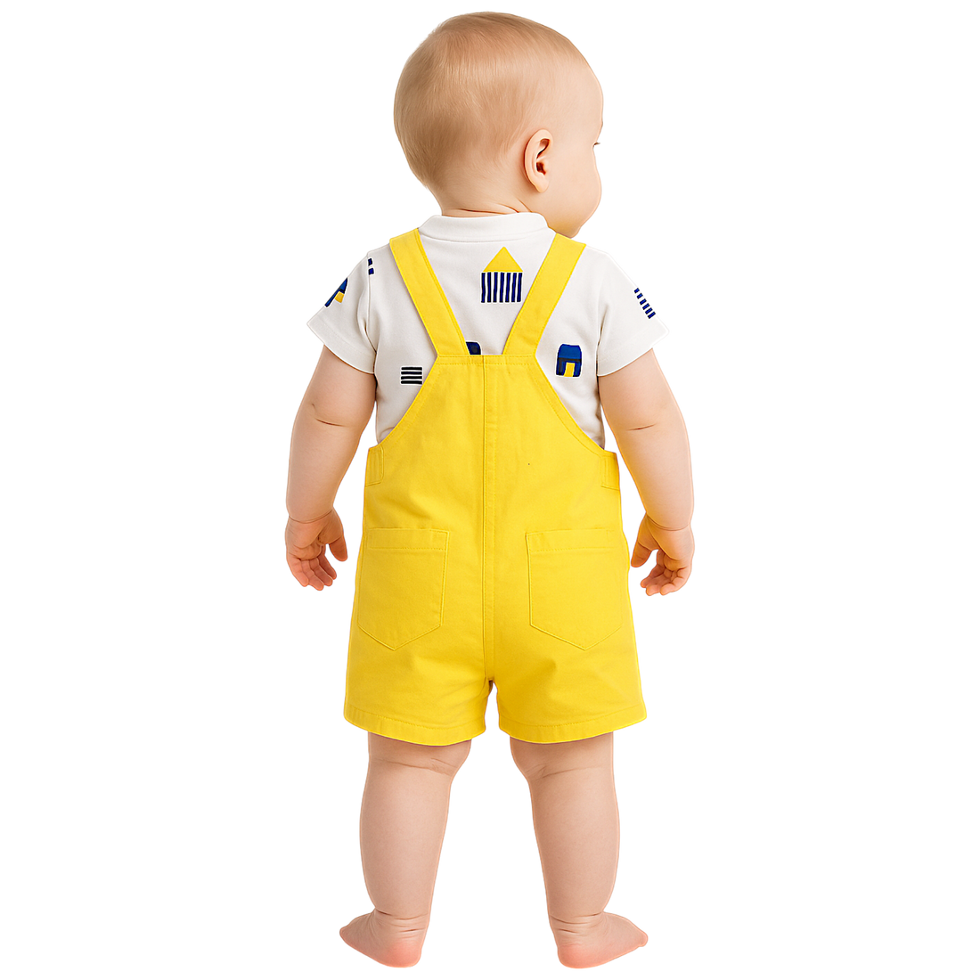 Boy's set with shorts Mayoral 1681-86 yellow
