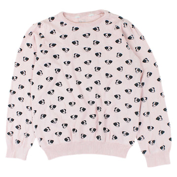 Girls' over-the-head dog sweater, used H&amp;M code 167