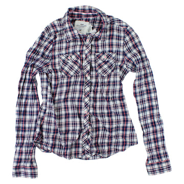 Girls' checked shirt with pockets, used H&amp;M code 172