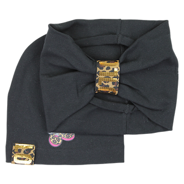 Hat set headband girls black Guliwerkids 2029-11-7325-14