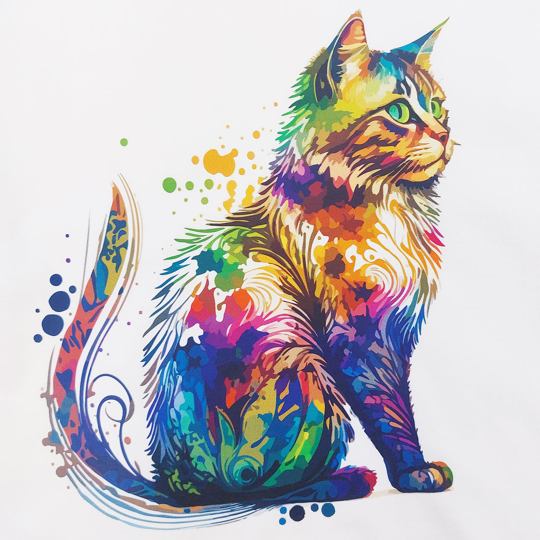 Cotton blouse kitten girl cream Your Word 465-30924