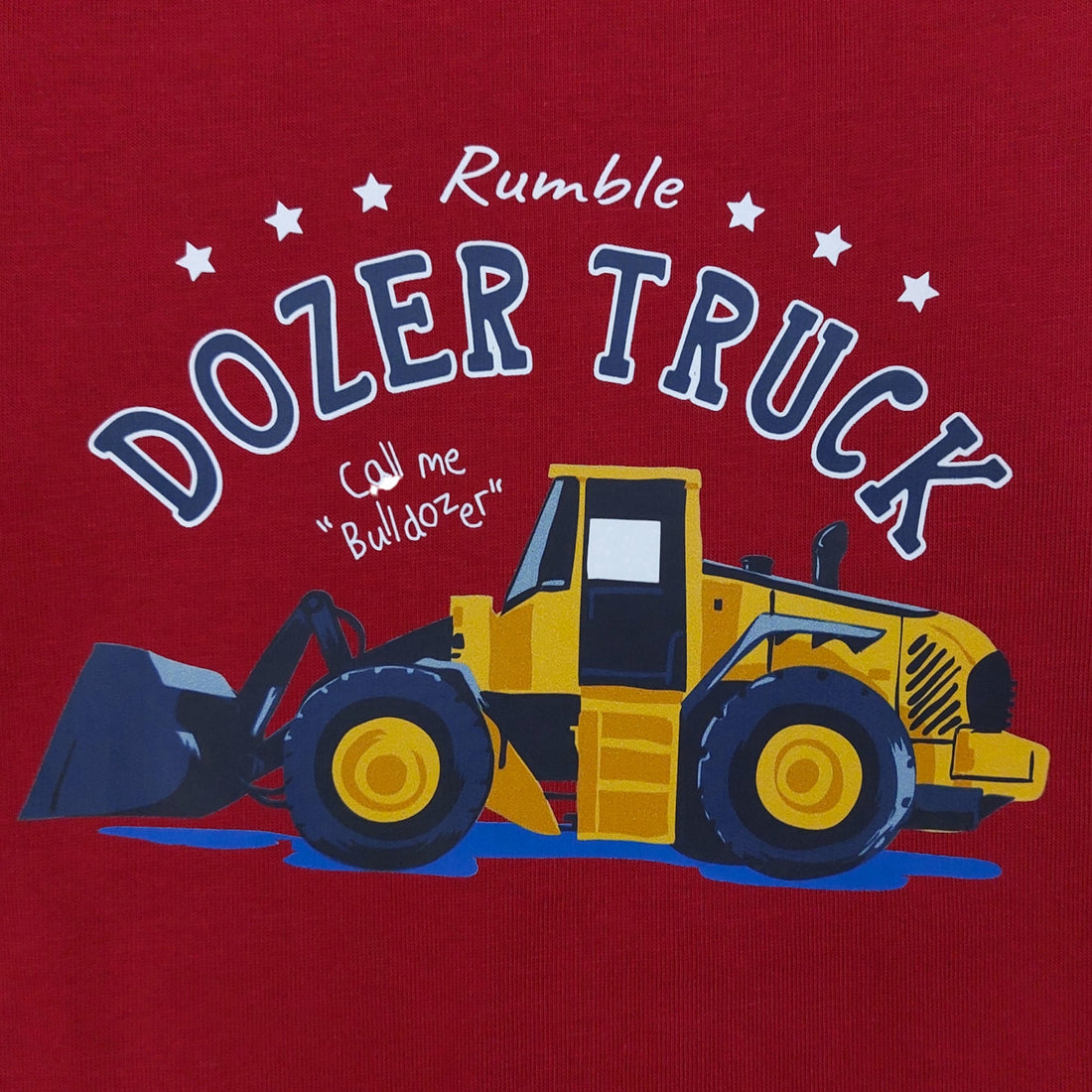 Cotton blouse Excavator boy burgundy Your Word 864-30924