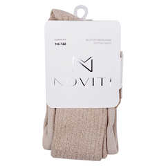 Girls' shiny tights gold Noviti RB005-41124-49