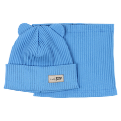 Boy's hat and scarf set marine Guliwerkids 2032-17-14325-34