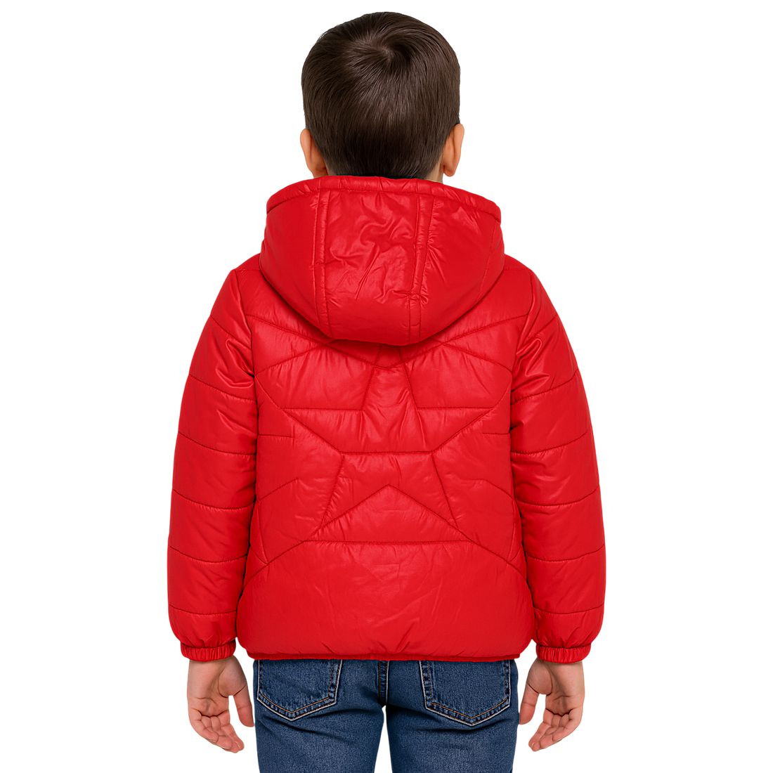 Boy's quilted transition jacket red F26 2034-17-14325-18
