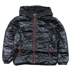 Boy's quilted zip transition jacket black F26 2034-17-14325-13