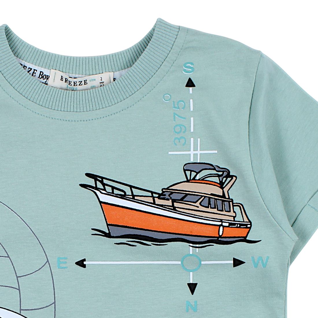 Boy's blouse mint Breeze 21470-14425