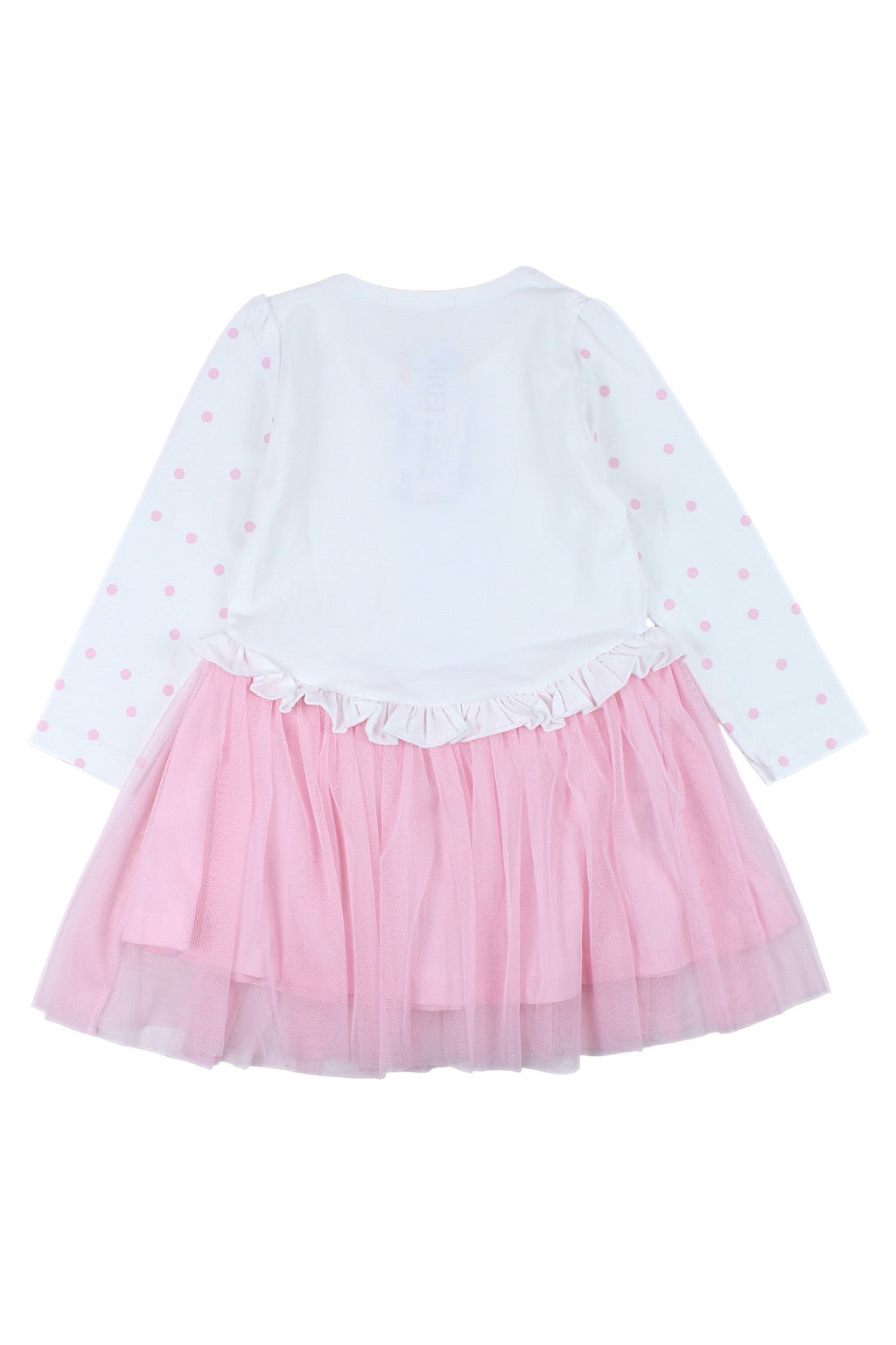 Girls' pink cotton polka dot dress Breeze 21492-81025-40