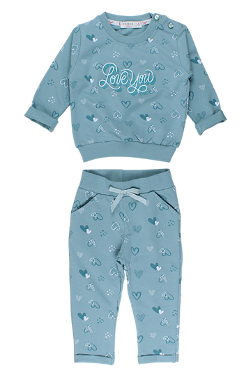 Love You tracksuit for girls mint Breeze 21872-17925
