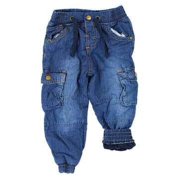 Boy's blue trousers used Topomini 221