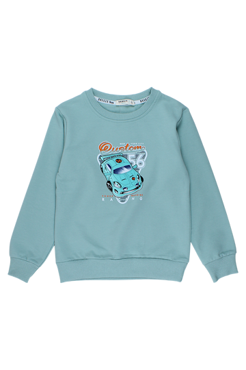 Boy's Power Machine Sweatshirt Mint Breeze 22124-12925