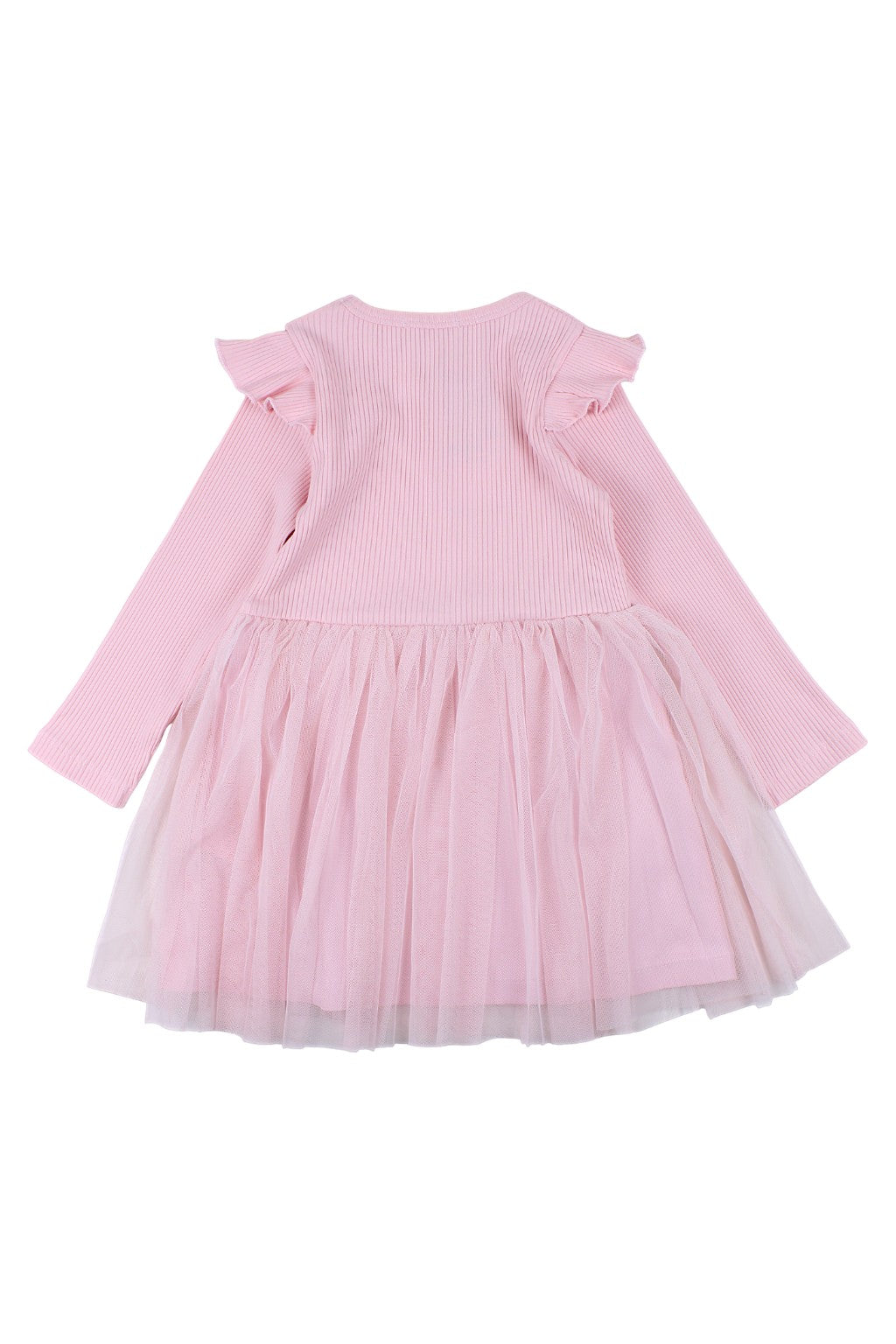 Girls' pink striped cotton dress Breeze 22140-81025