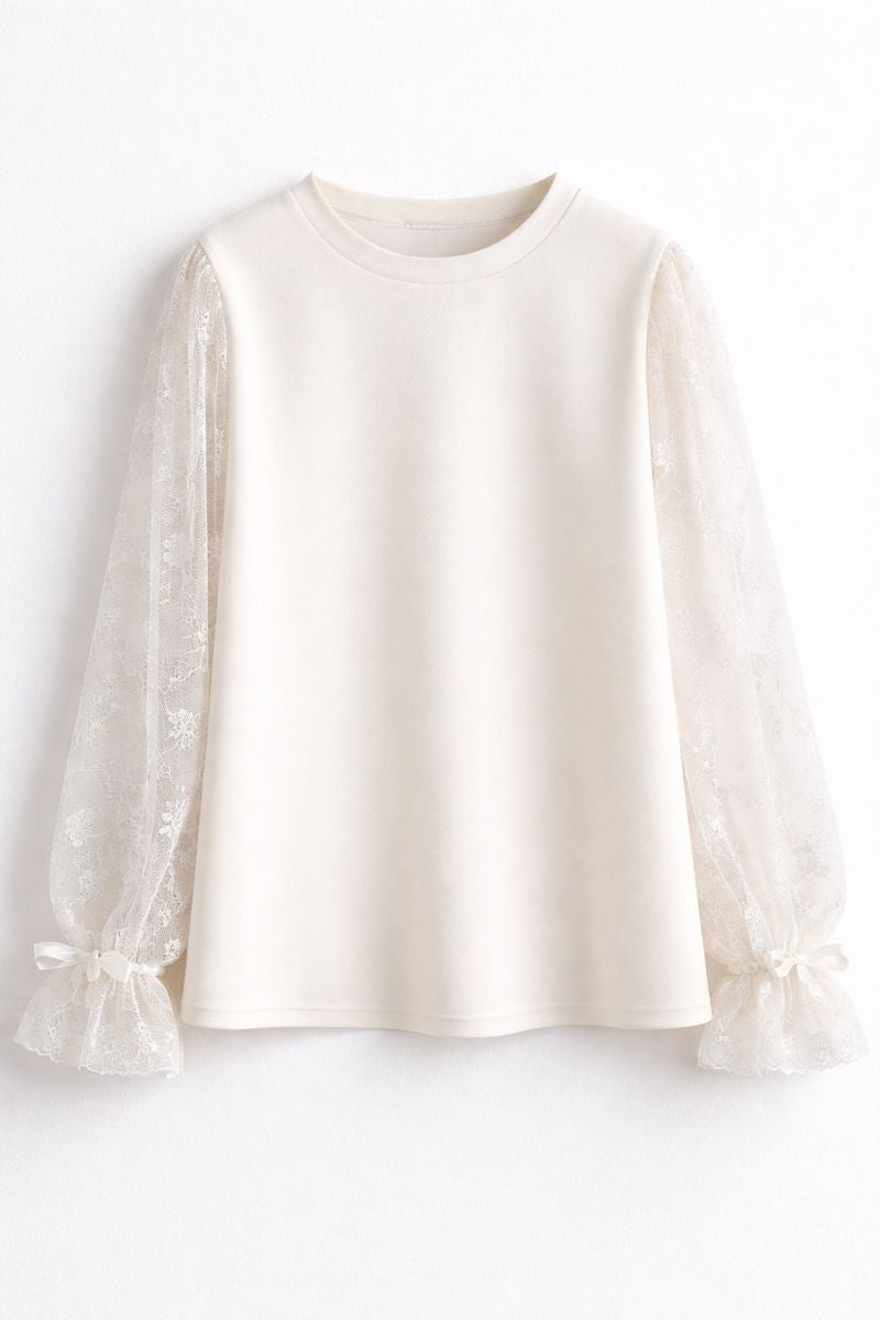 Bluzka elegancka dziewczęca krem Nando 2336-111225