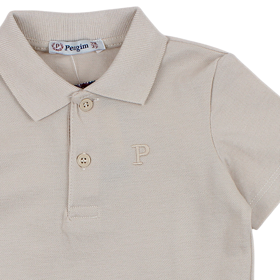 Boys' Beige Polo Shirt Lacosta Pengim 2365-14425