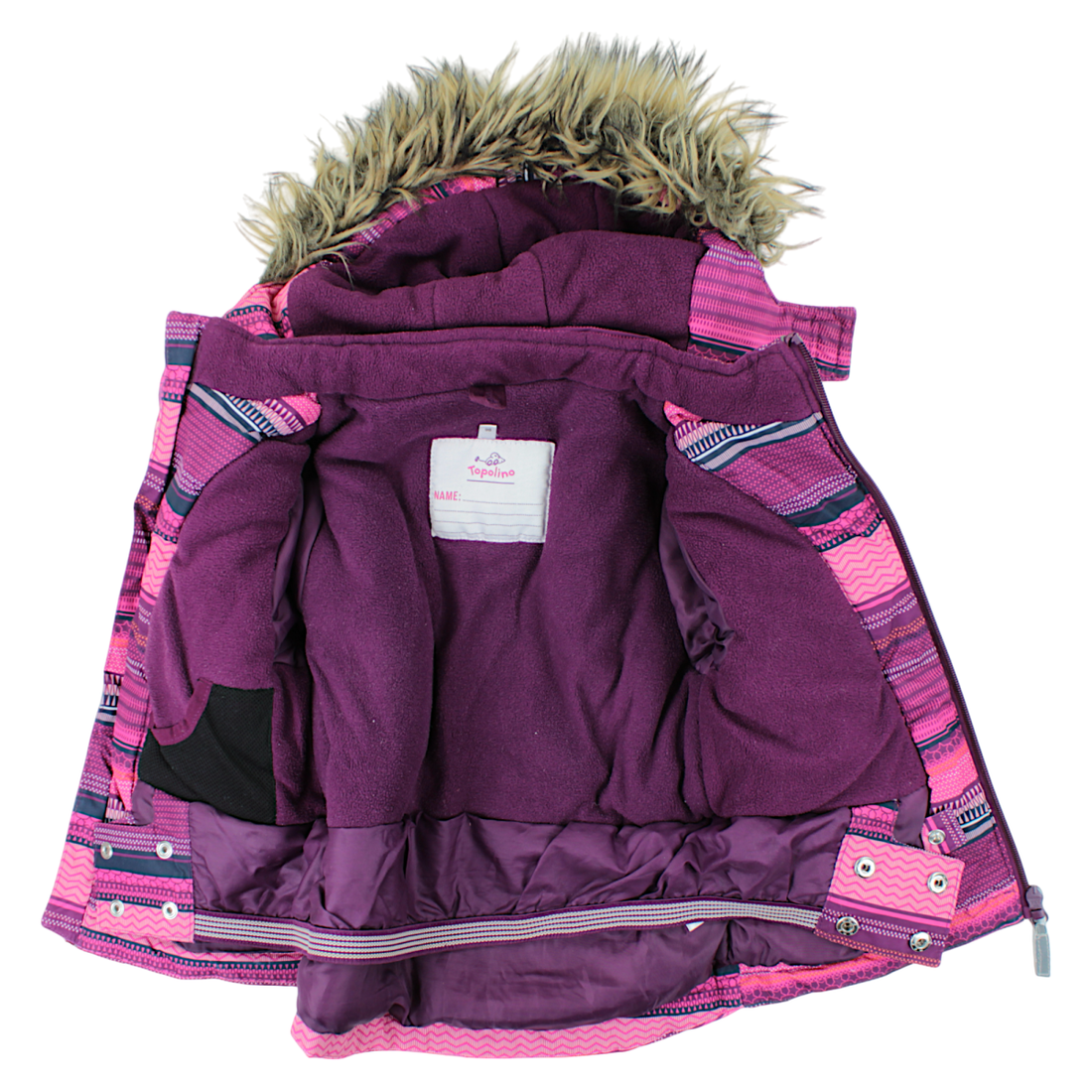 Pink jacket for girls used Topolino 236b