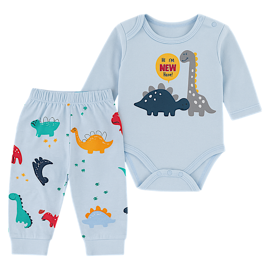 Baby boy set with bodysuit blue Nayinom 2411-16525