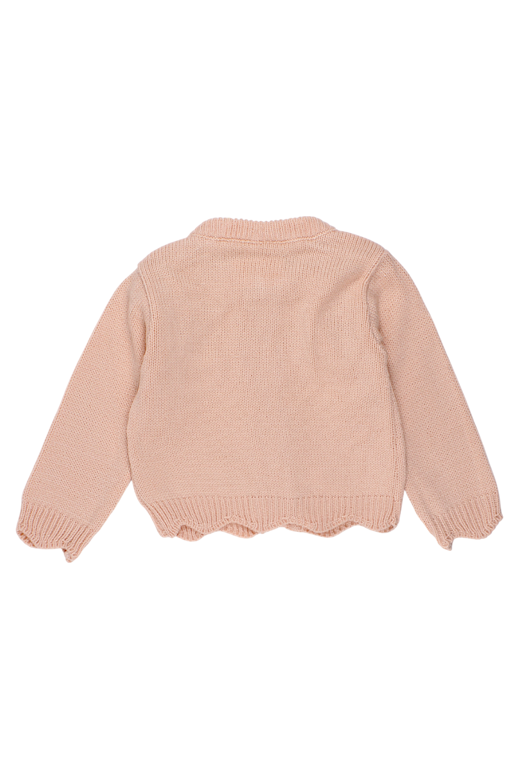 Girls' cardigan sweater apricot Angora gold 2417-11925