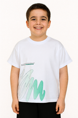 Zigzag boys' green T-shirt TonToy 24502-9725-48