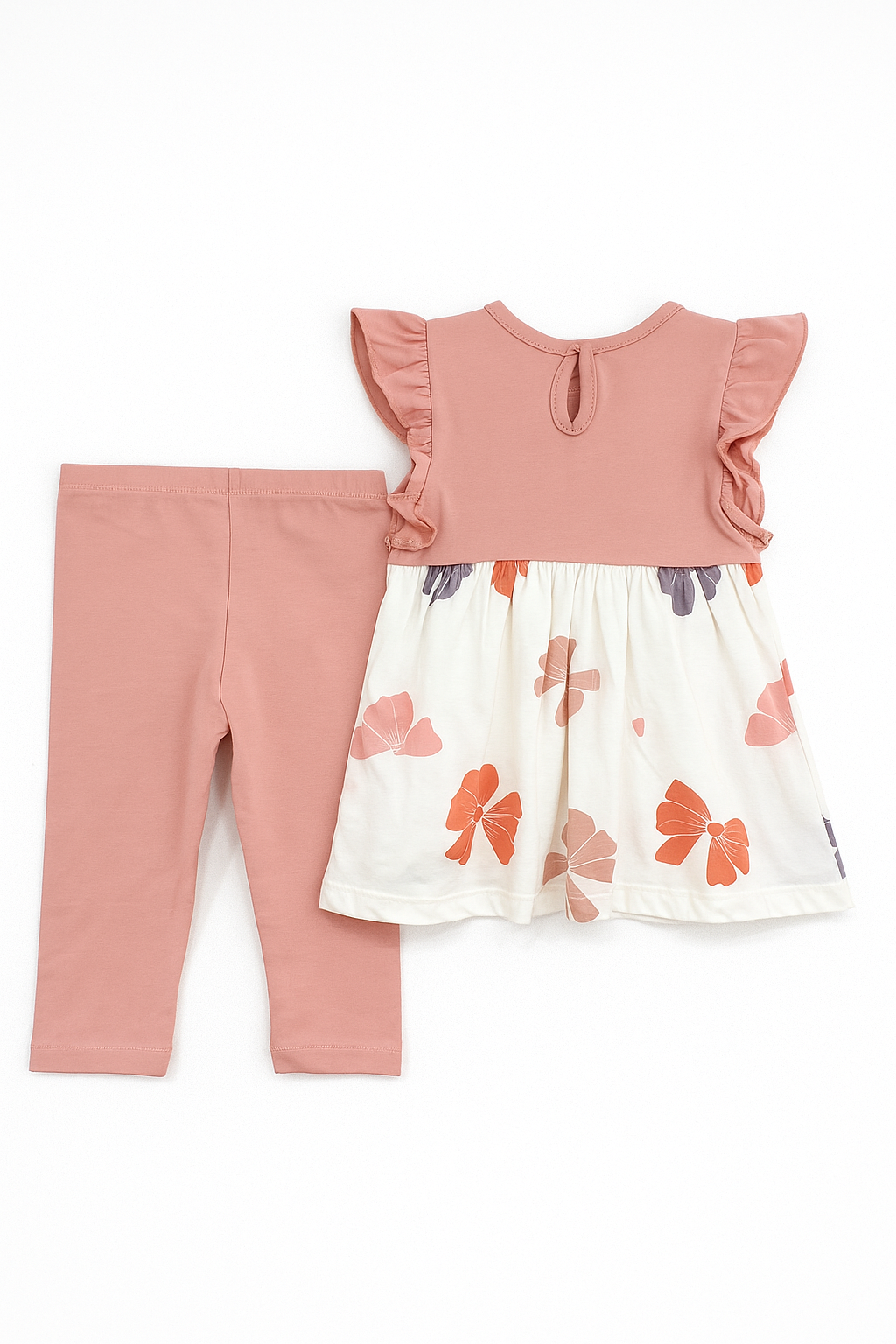 Set with leggings for girls, powder pink, Osso 25-965-5625-39