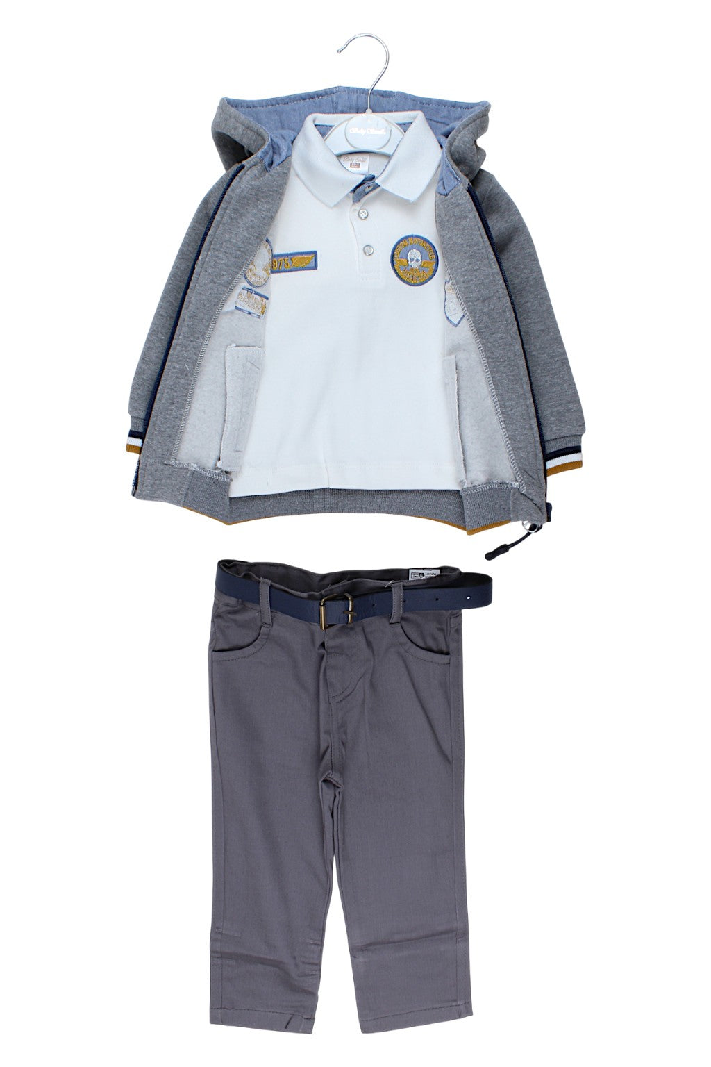 3-piece formal set for boys, ash gray, Baby Small 2541-291025