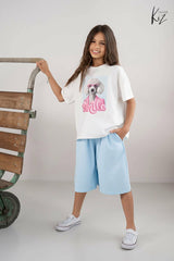 Bluzka Pudel dziewczęca krem KIZ 2698-29526-28