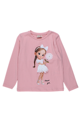 Girls' blouse, powder pink, File 2797-16925