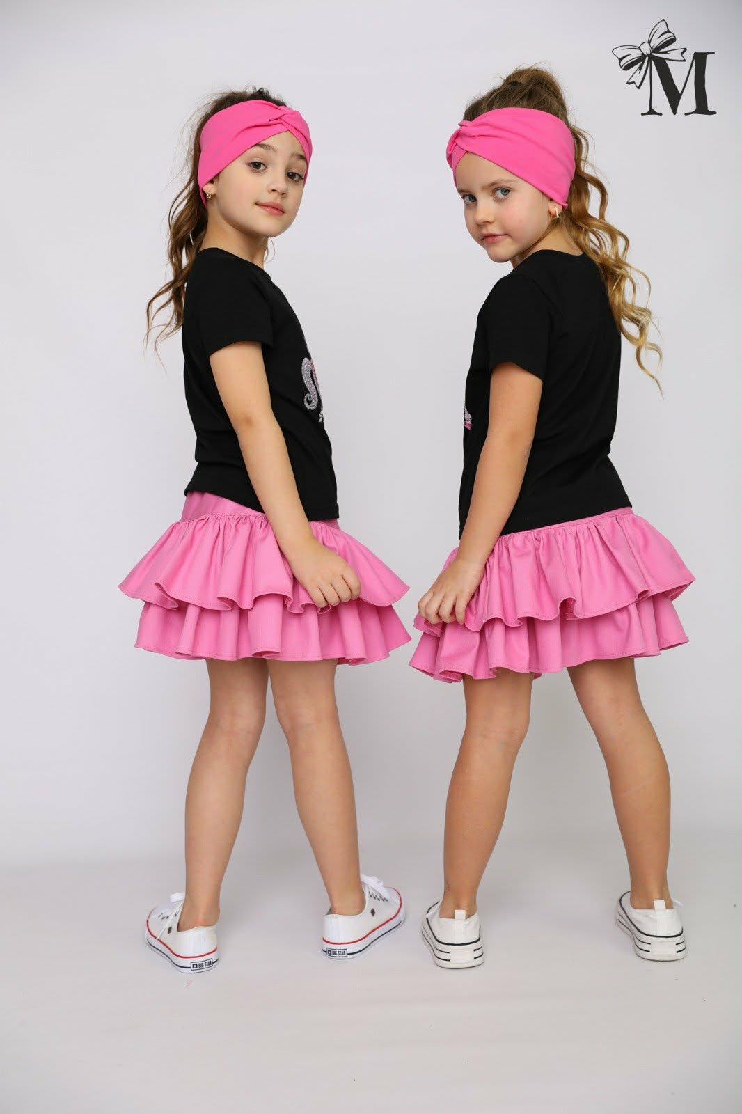 Bluzka dziewczynka na koniu dziewczęca czarny Małami 2818-27226-14