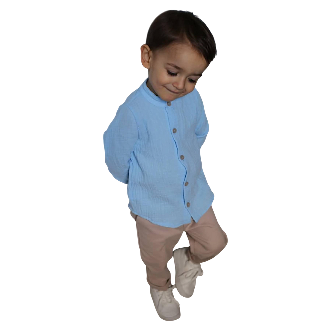 Muslin shirt for boys blue Royal Kids 2822-6525-35