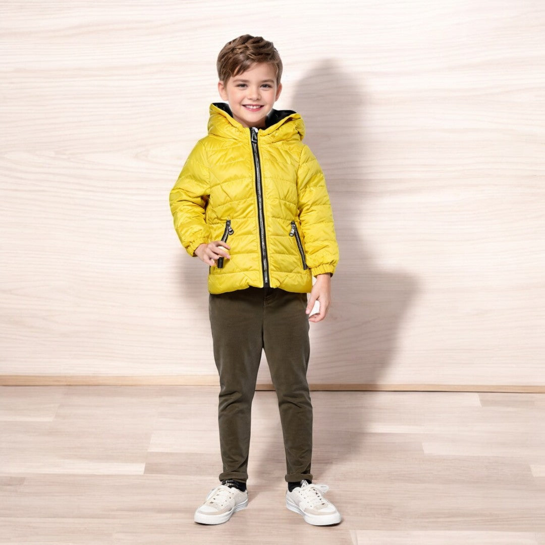 Boy's quilted transition jacket yellow F26 2035-17-14325-50