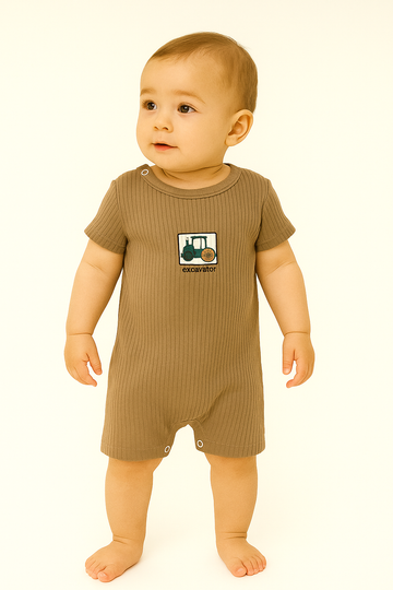 Rampers tractor brown Pokipo 3013-5625