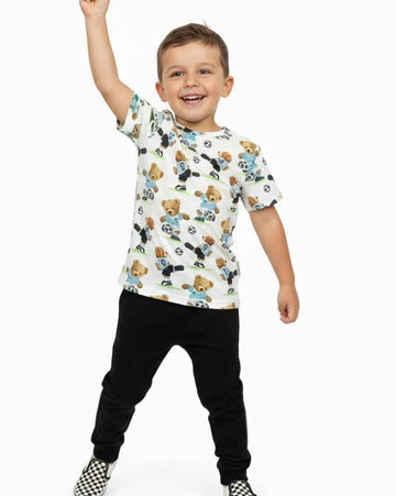 Koszulka piłka chłopięca beż Chrisma Kids 3141-12226-1