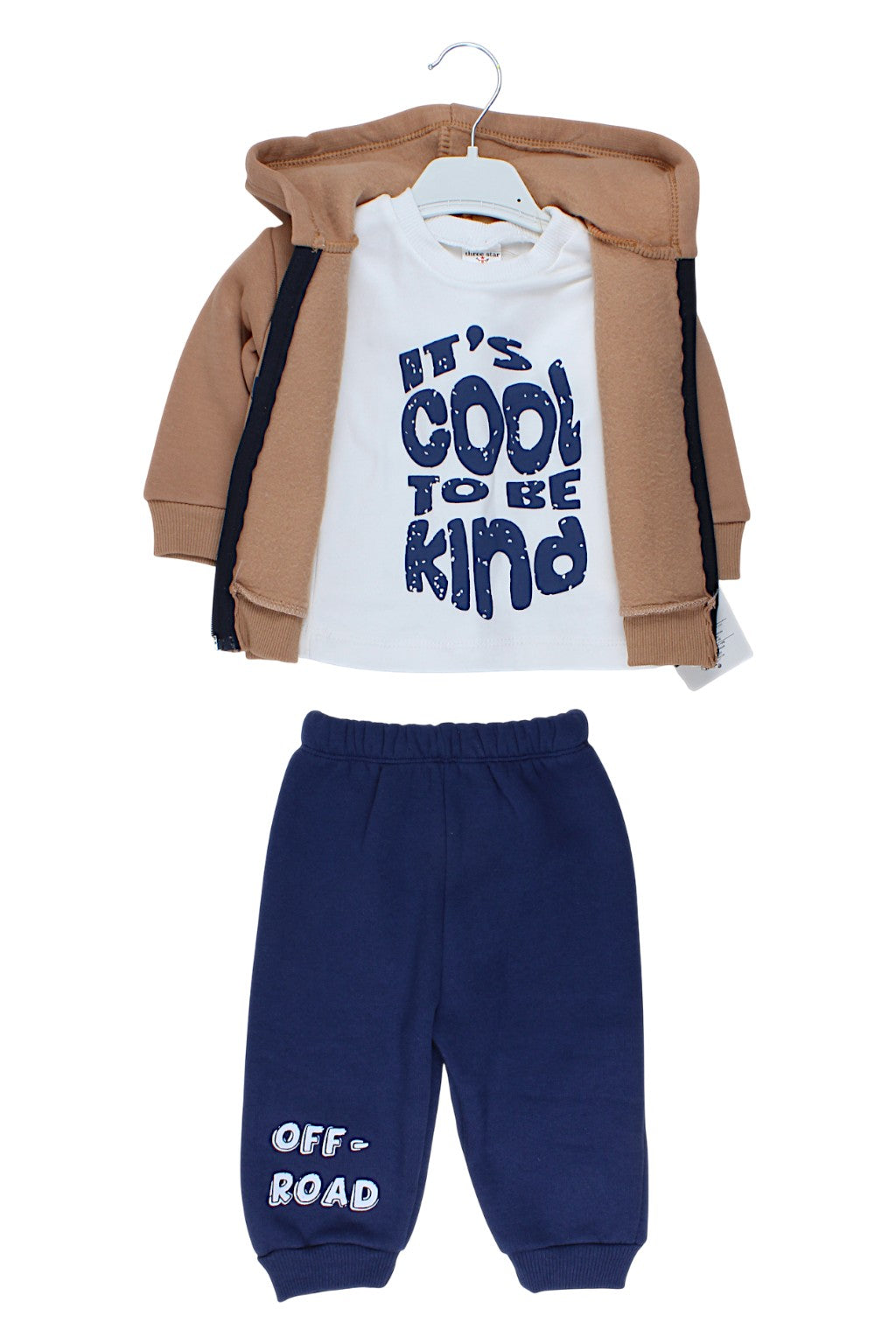 Set of 3 pieces Car for boys beige Three Star 320K-241025-1