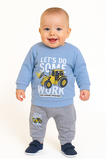 Boy's blue excavator tracksuit Picola 3533-16725-35