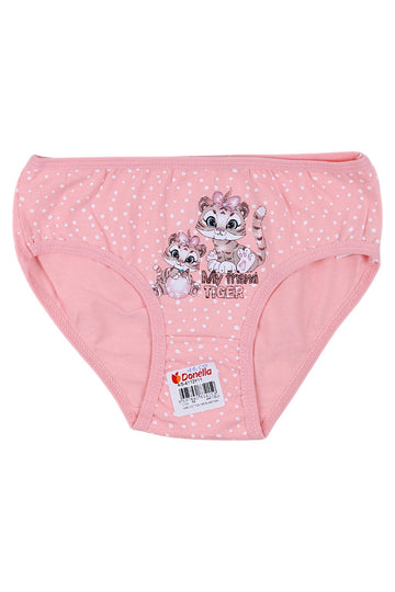 Girls' panties, kitten briefs, apricot, Donella 4112Y11-9725