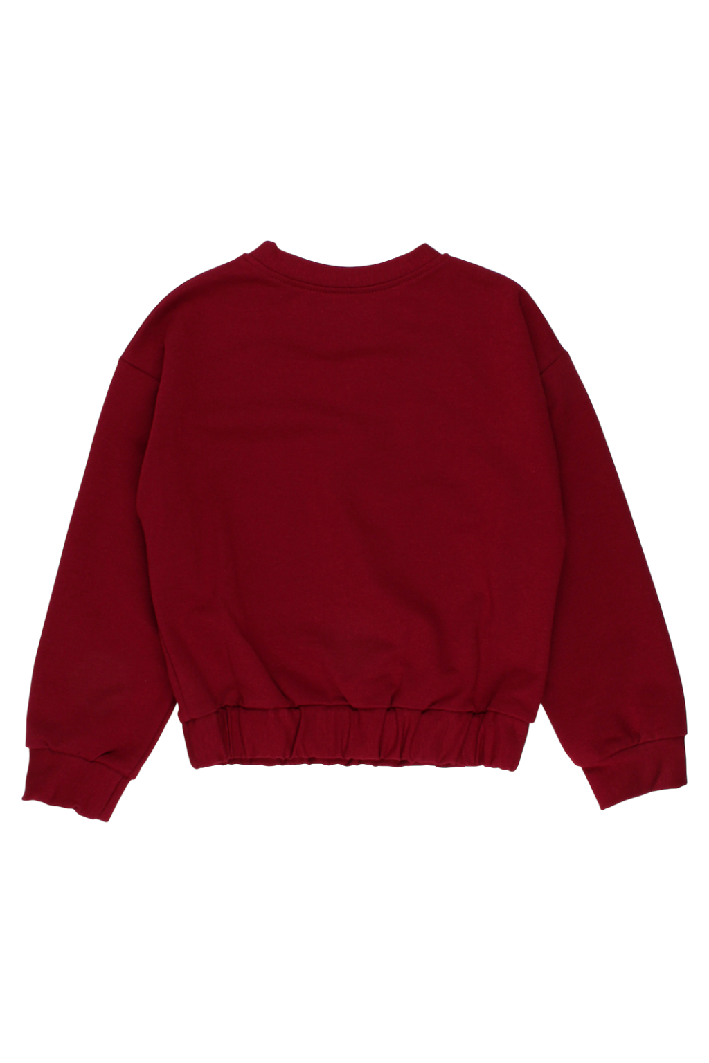Girls' sweatshirt with a cat, burgundy Guliwerkids 4113-28825