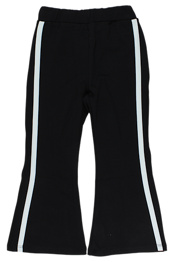 Girls' black bell-bottom sports pants Holi Girls 4114-28825