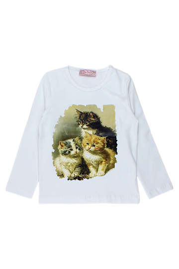 Cream girl's blouse Your Word 4122-12925